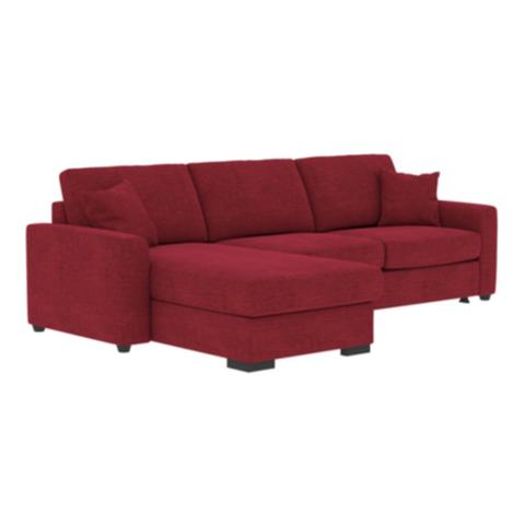 Canapé d'angle convertible pack standard nicaragua tissu apolo rouge 25 pas cher