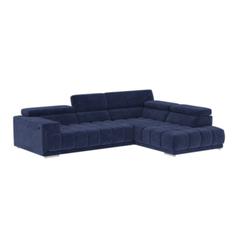 Canapé d'angle droit relax pack full option ocean tissu salsa navy pas cher