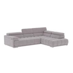 Canapé d'angle droit relax pack full option ocean tissu salsa silver pas cher